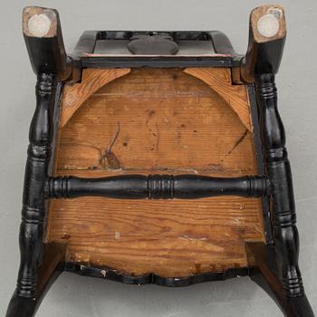 STOLAR, ett par, barockstil, 1800-tal.