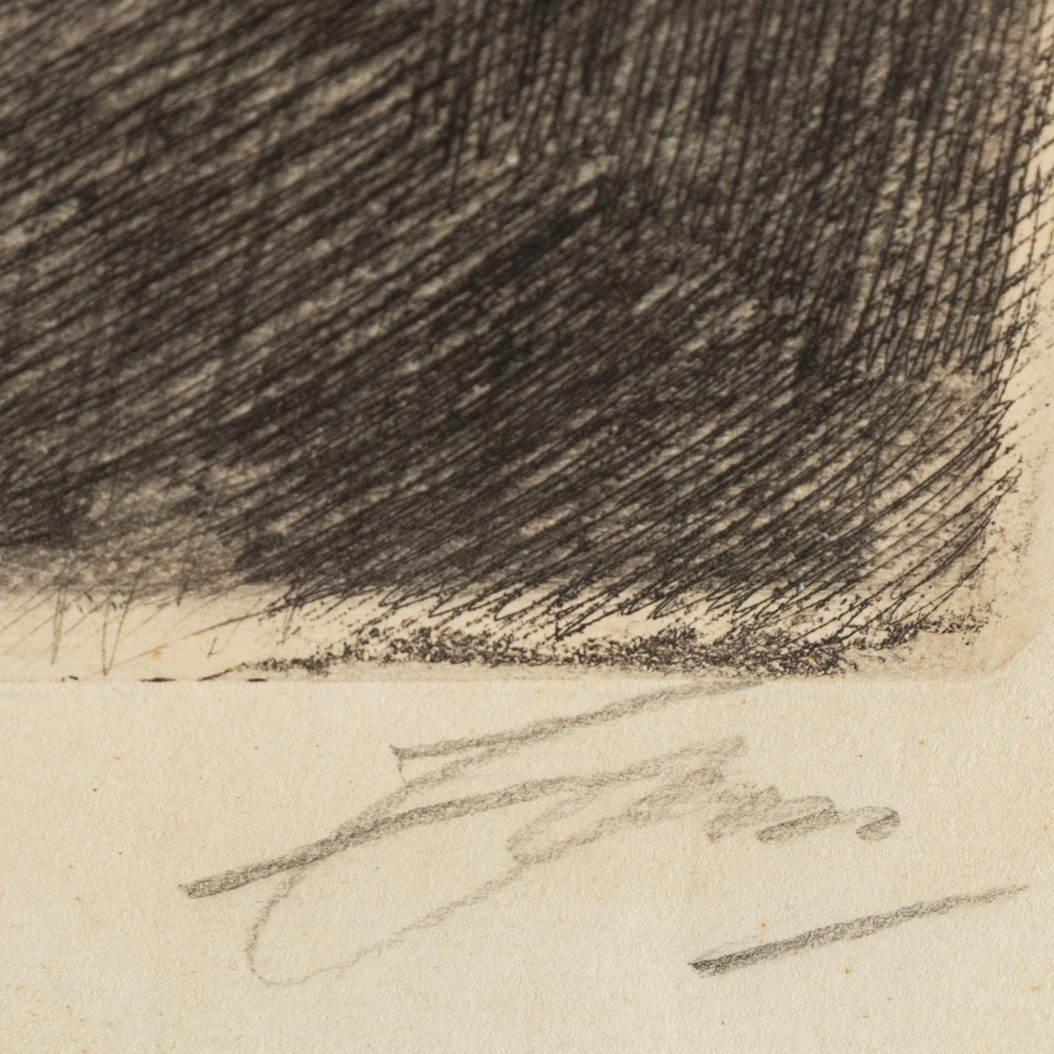 ANDERS ZORN, etching, signed. 1917.