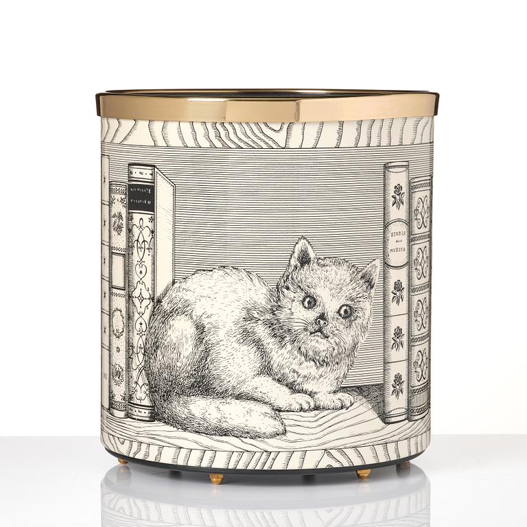 Piero Fornasetti, a 'Libri' paper basket, Fornasetti, Milano, Italy 2020.