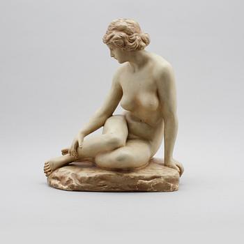 SKULPTUR, lergods, signerad CBLE 1251 Eneret, 1900-talets första hälft.