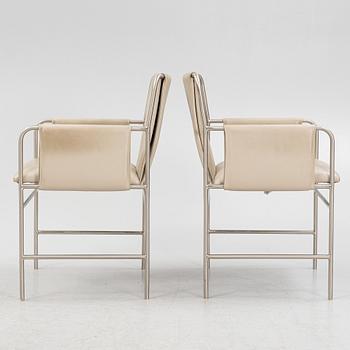 Ward Bennett, karmstolar, 6 st, "Envelope Chair", Geiger, 2000-tal.