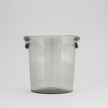 Nils Landberg, a glass champagne/wine cooler, Orrefors, 1950s.