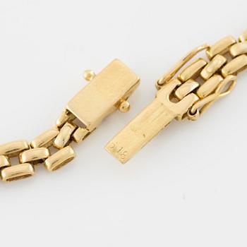 Necklace, 18K gold in the form of a panther with diamonds and rubies.