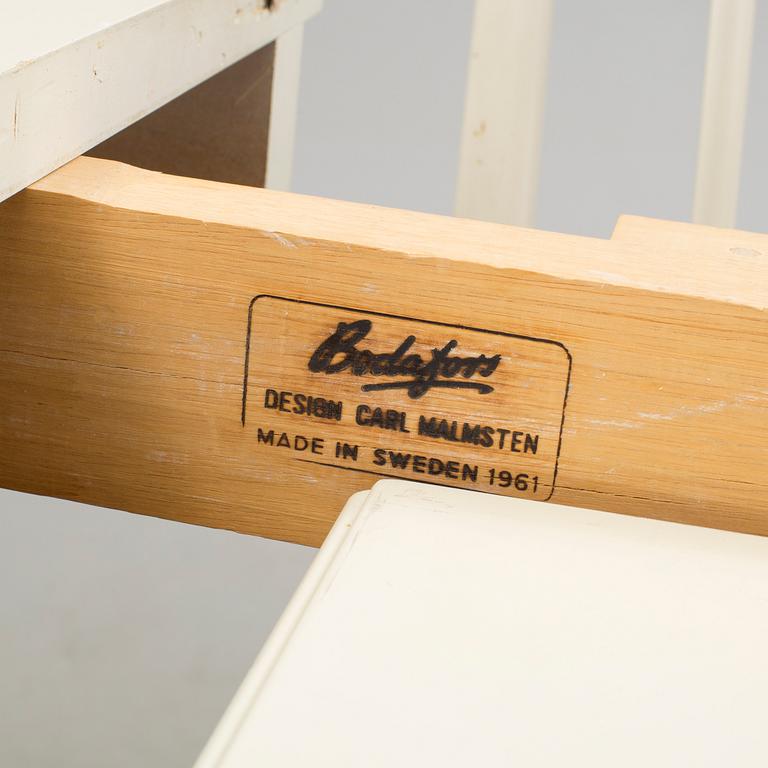 CARL MALMSTEN, 6 dining chairs and one table, Bodafors 1963.