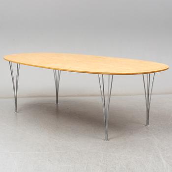 PIET HEIN & BRUNO MATHSSON, a 'Superellips' birch table, Mathsson International AB/Fritz Hansen.