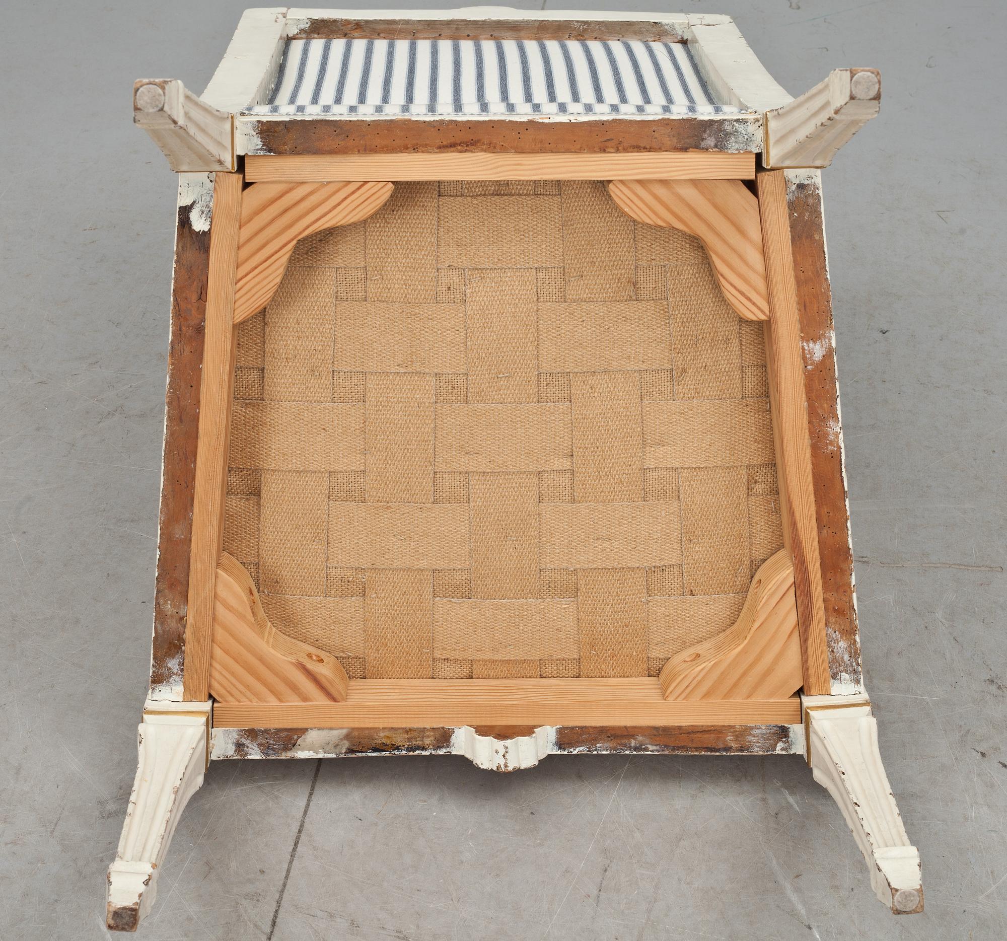 KARMSTOL, sengustaviansk omkring 1700/1800.