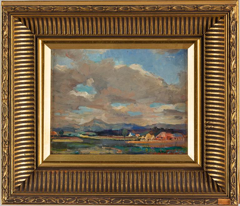 HOMER RANSFORD WATSON, oil on paper-panel, signerad.