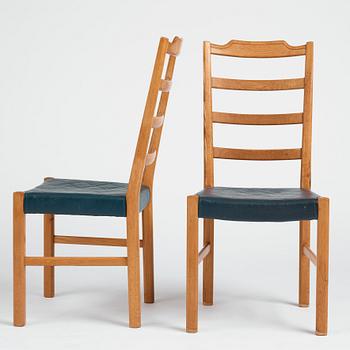 Axel Larsson, a set of 6+4 'Thule' chairs, Svenska Möbelfabrikerna Bodafors for PUB, Sweden, 1937.