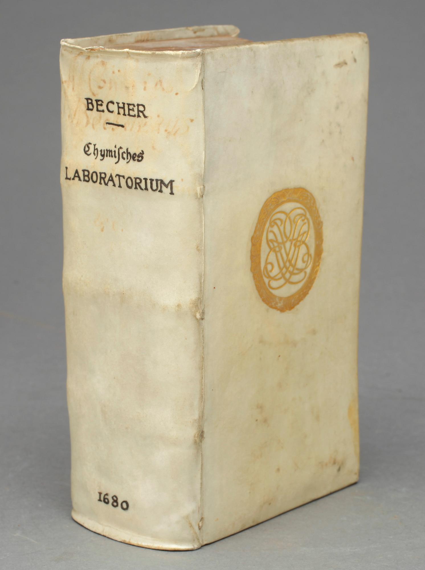JOACHIM BECHER, Chymisches Laboratorium oder Unter- erdische Naturkündigung..., Frankfurt 1680.