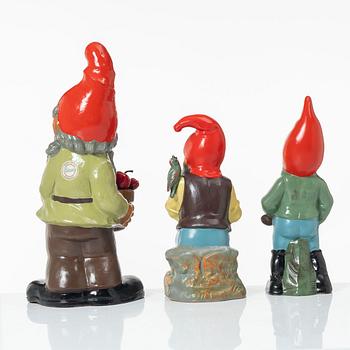 Gnomes, 3 pcs, Germany, mid/second half of the 20th century.