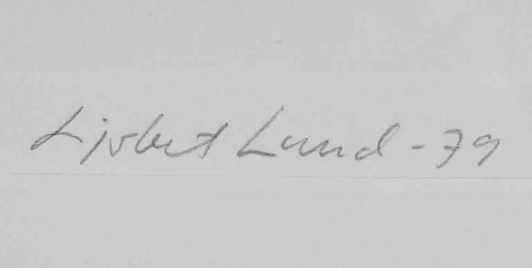 LISBET LUND (LUND-SCHWELA), färgetsning, signerad, numrerad 10/10 och daterad -79.