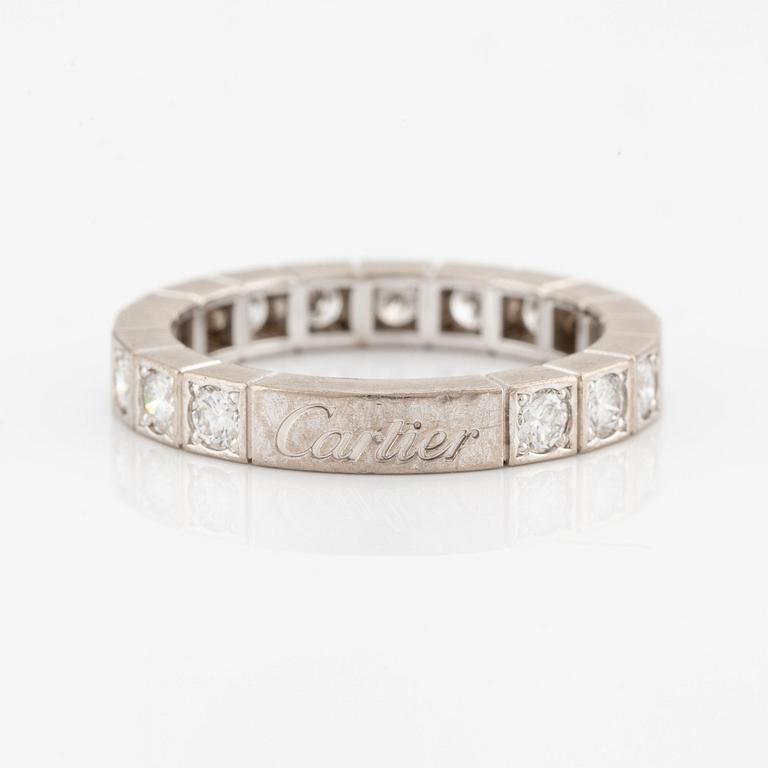 Cartier ring 18K vitguld med runda briljantslipade diamanter.