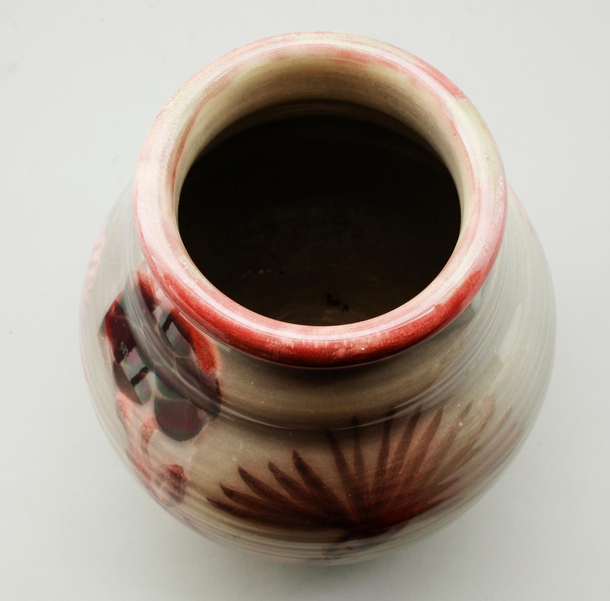 VAS, stengods, Höganäs, Edgar Böckman, signerad.