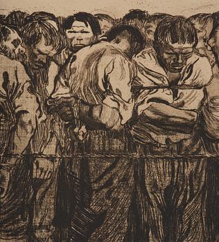 Käthe Kollwitz, "Die Gefangene" ur: Bauernkrieg (Peasant's War).