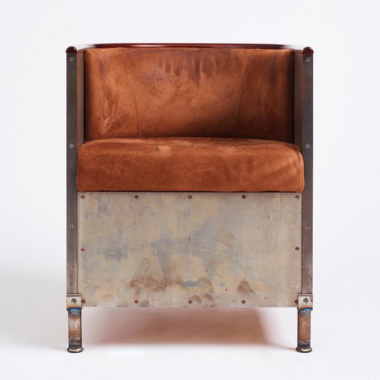 Mats Theselius, a 'Järn/Mocca' lounge chair, ed. 41/360, Källemo, Sweden, post 1994.