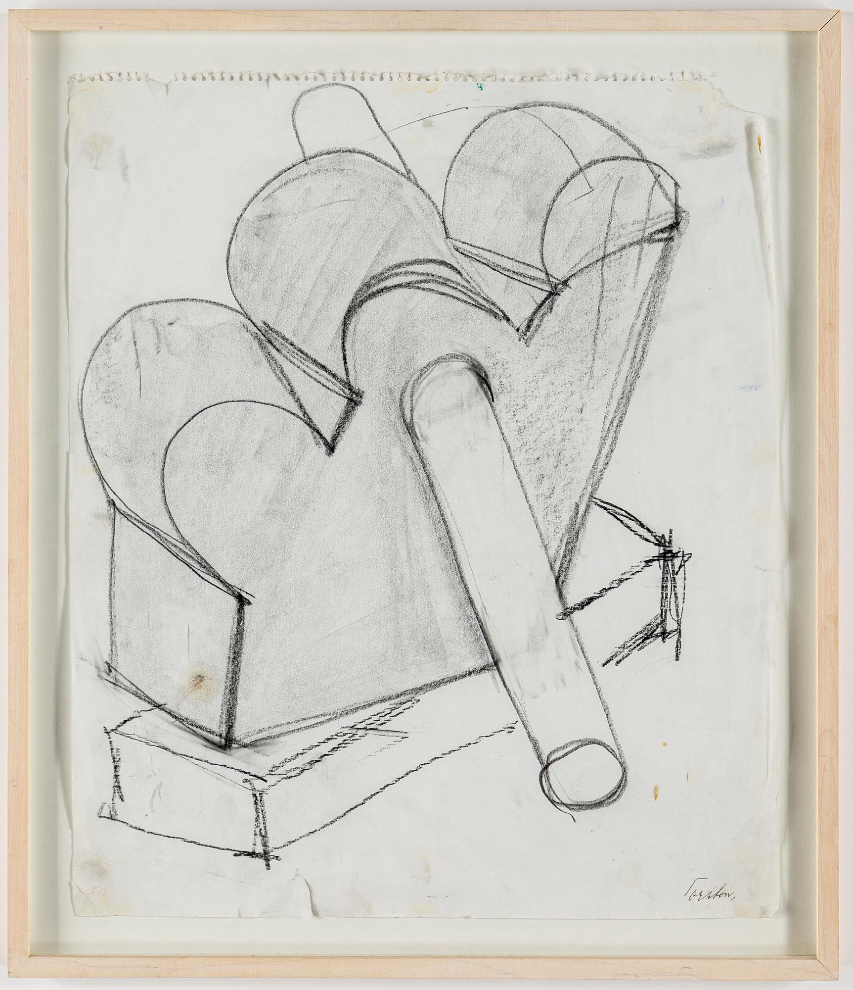 TORSTEN ANDERSSON, drawing on paper signed.