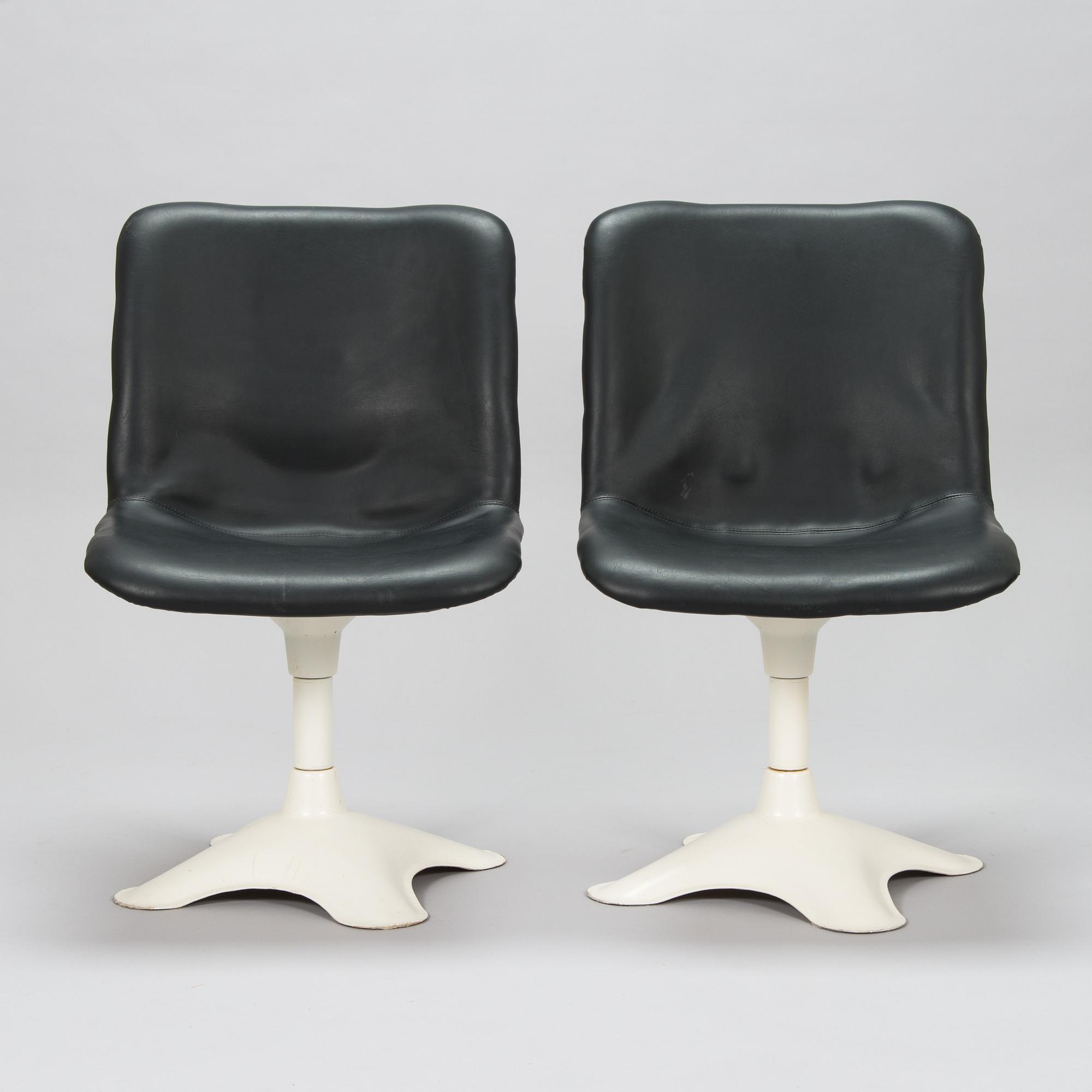 Yrjö Kukkapuro, six '415' chairs for Haimi 1975-1976.