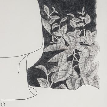 Maria Finn, graphite on paper, executed in 1999.