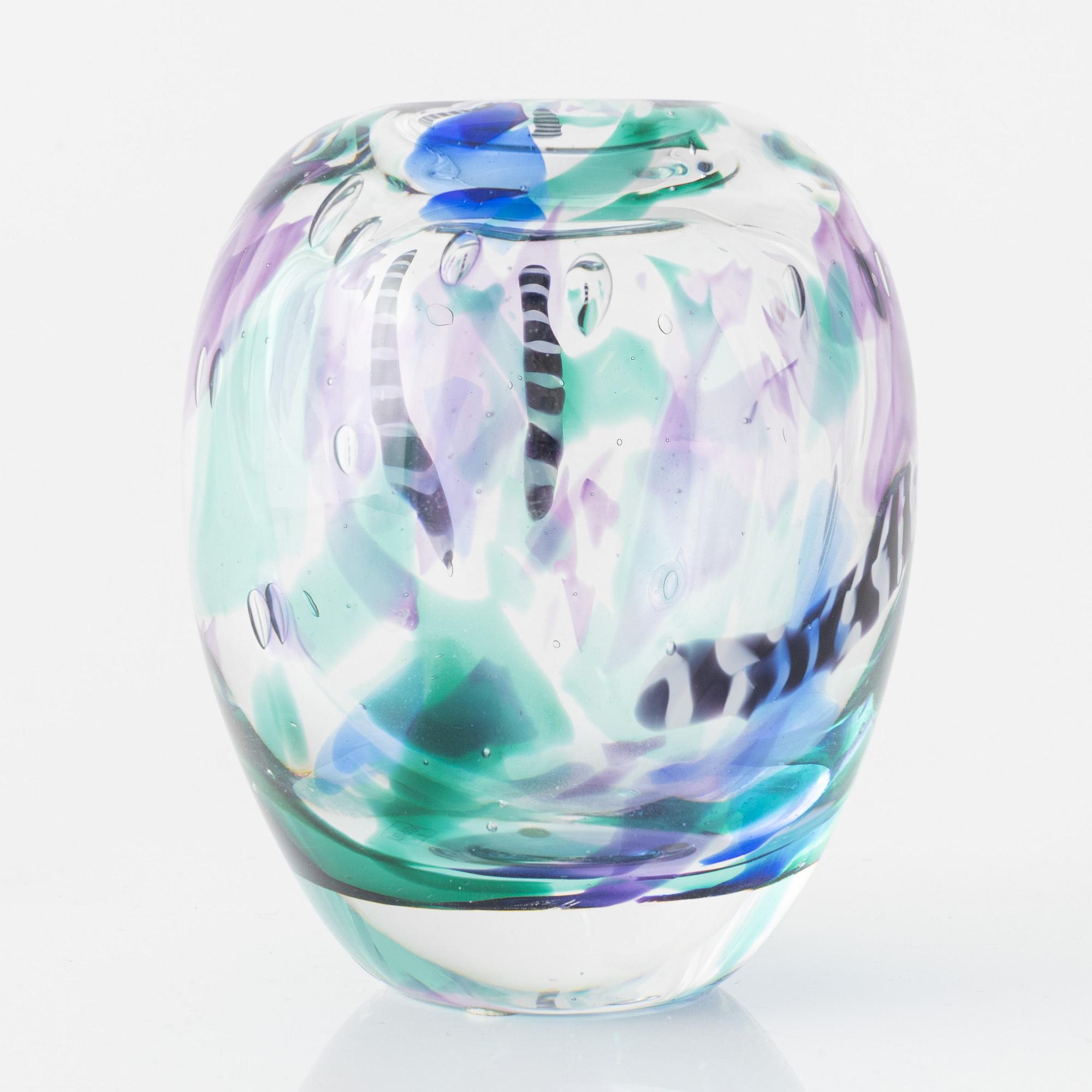 Bertil Vallien, a vase, Kosta Boda Atelier.