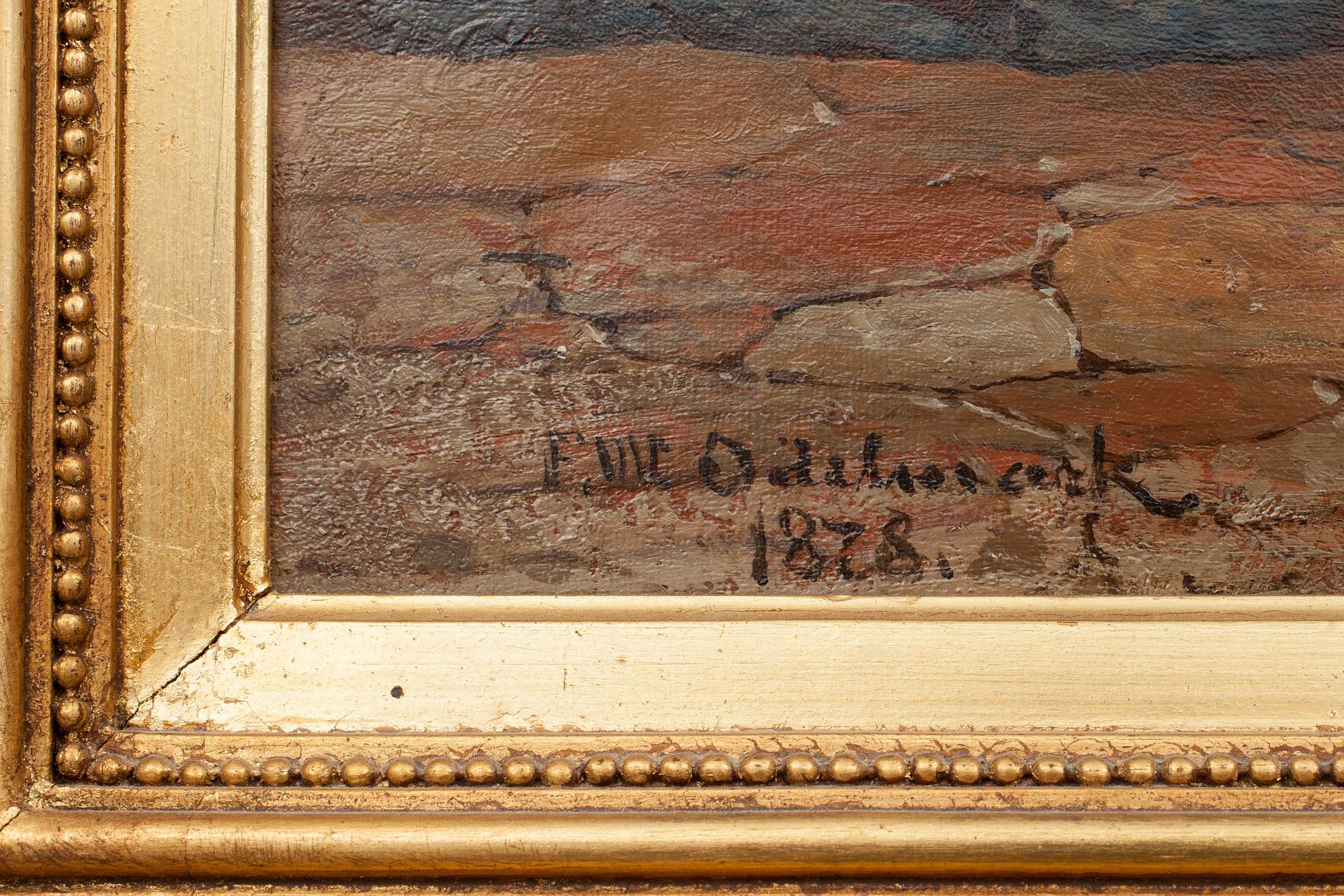 FRANS WILHELM ODELMARK, olja på duk, signerad och daterad 1878.