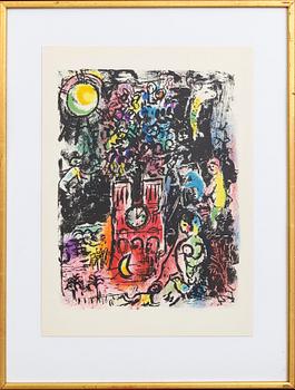 Marc Chagall · MARC CHAGALL, colour lithographe, unsigned, from Derrière le Miroir no 119 1960.