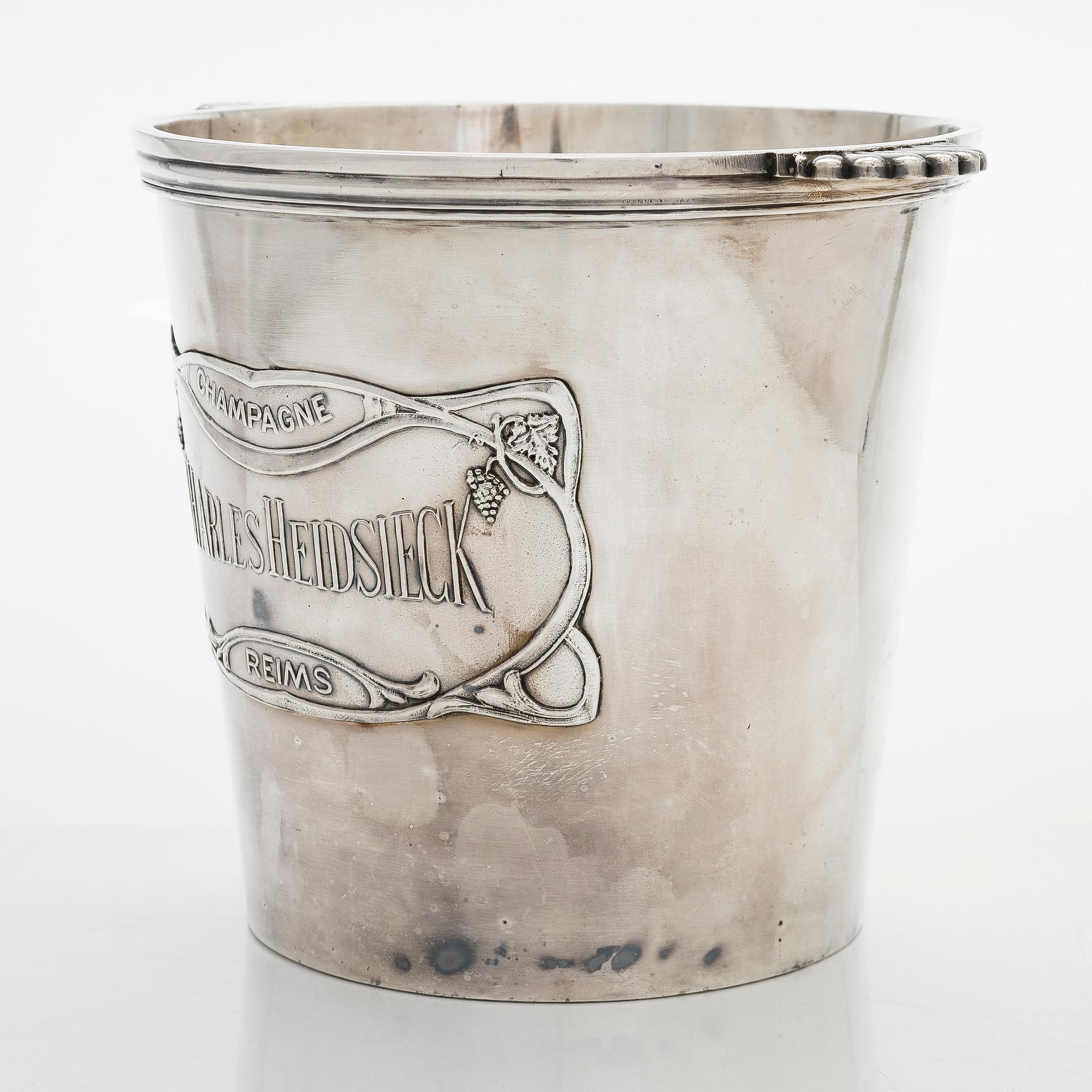 Samppanjajäähdytin, Charles Heidsieck, Reims, n. 1920-30-luku.