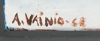Armas Vainio, öljy kankaalle, signeerattu ja päivätty-68.