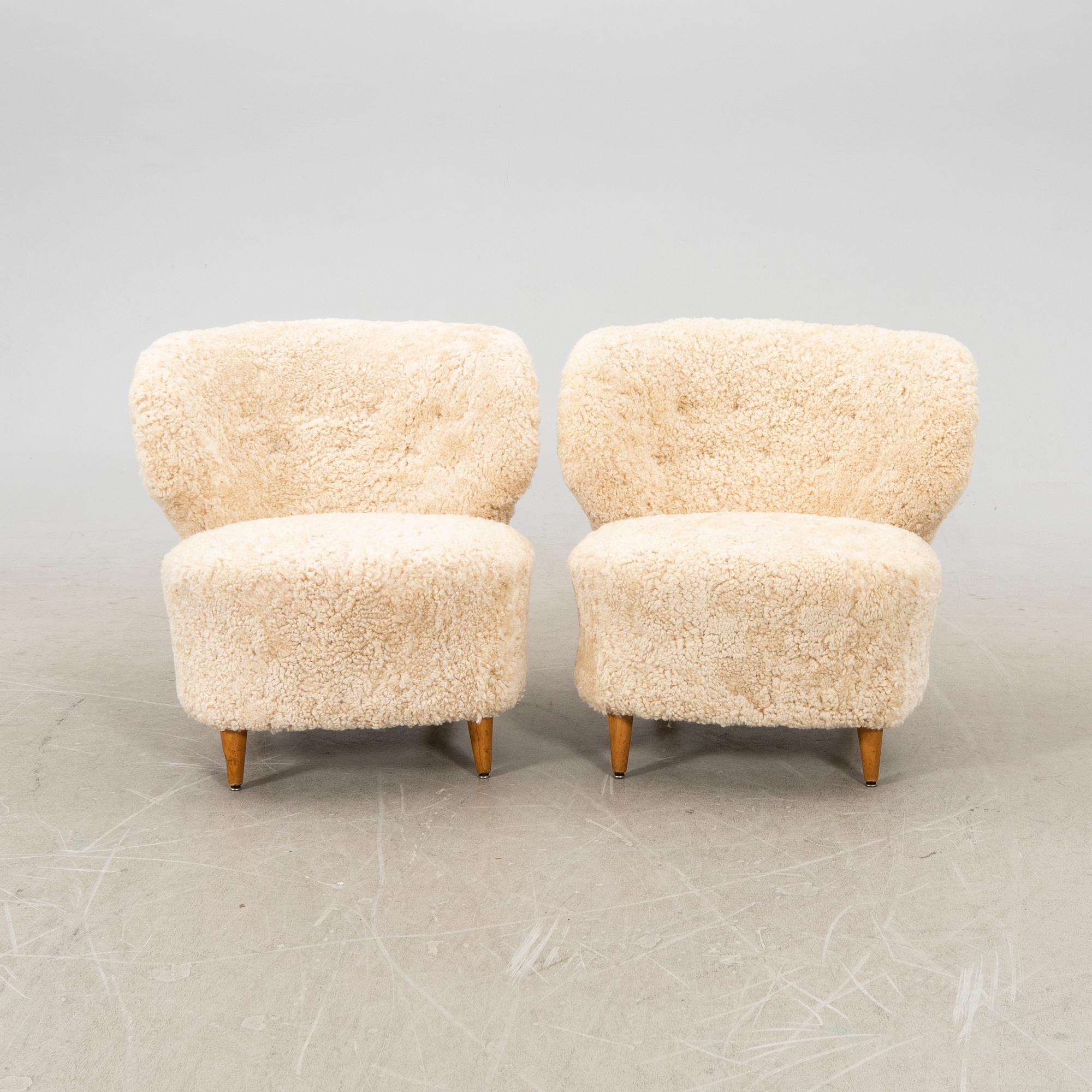 Chairs, a pair, probably Finland, first half of the 20th century.