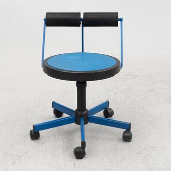 Desk chair, Bieffeplast, Italy, 1980s.
