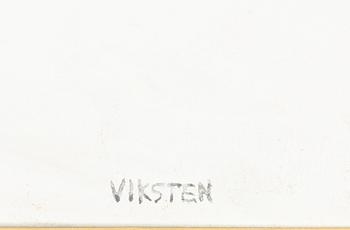 HANS VIKSTEN, akryllack/latexfärg, signerad. Utförd 1979.