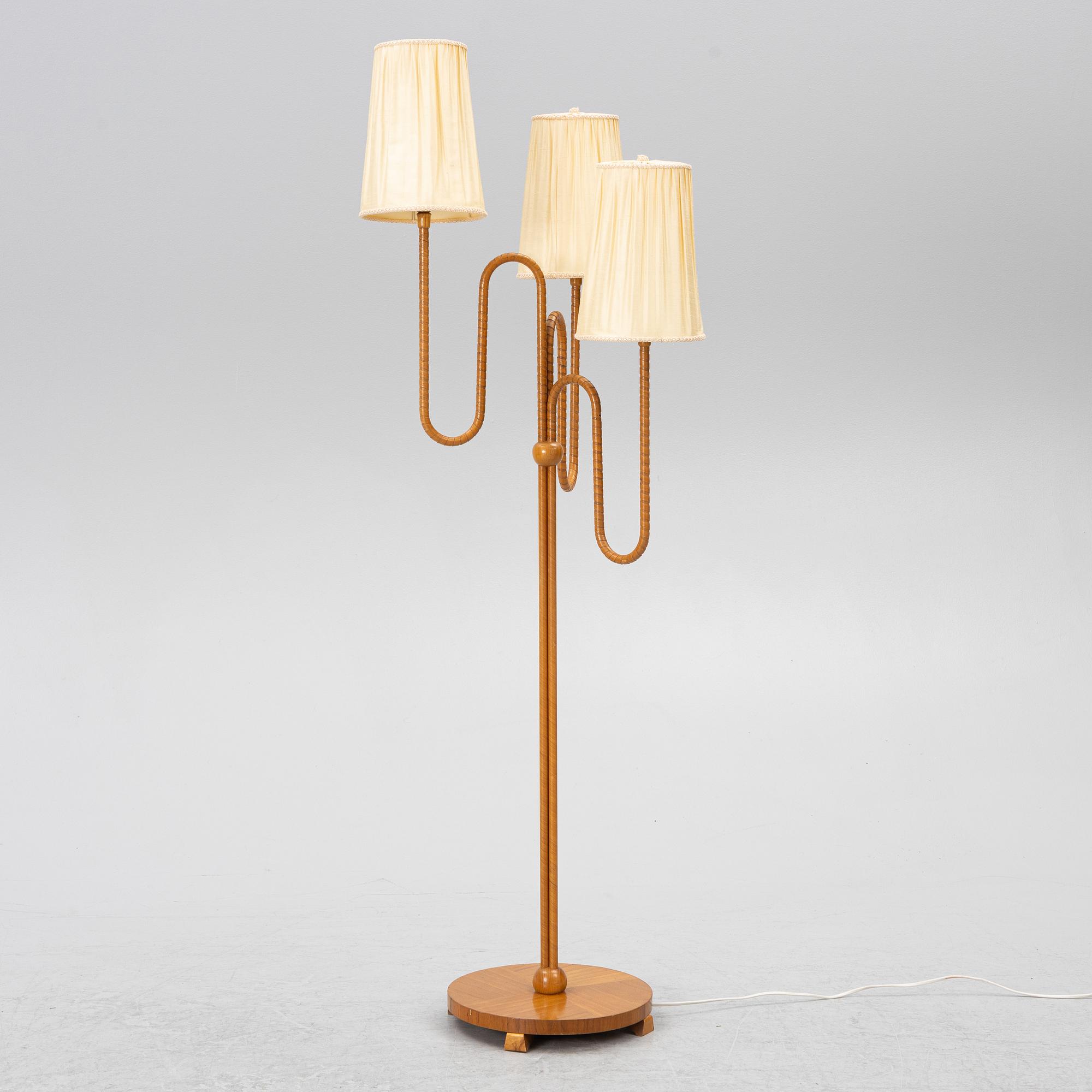 Floor lamp, Swedish Modern, 1940s.