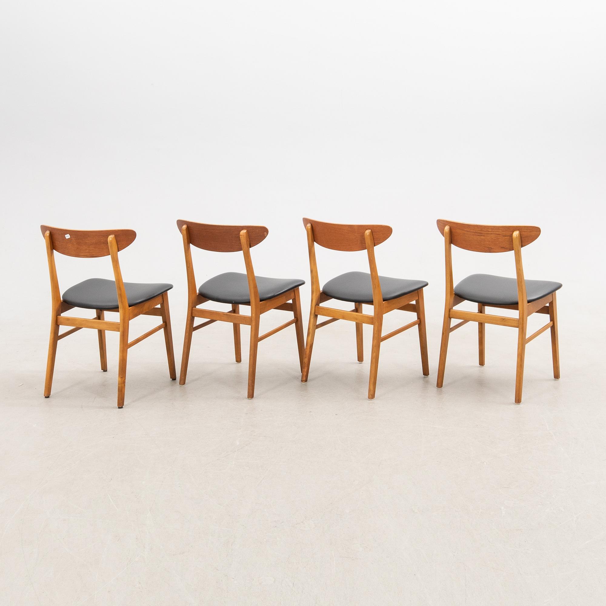 Chairs, 4 pcs, Farstrup, Denmark 1960s.