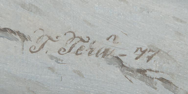 Teppo Terä, oil on canvas, signed and dated -77.