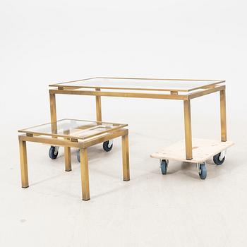 A coffee table and side table later part of the 20th century.