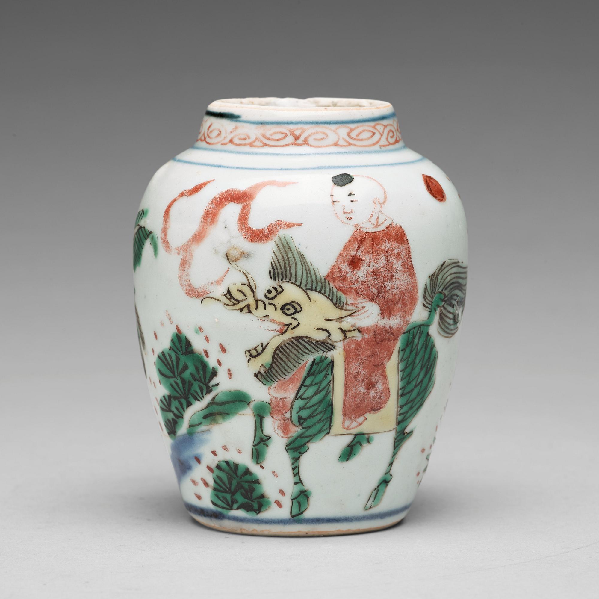 KRUKA, porslin. Transition, 1600-tal.