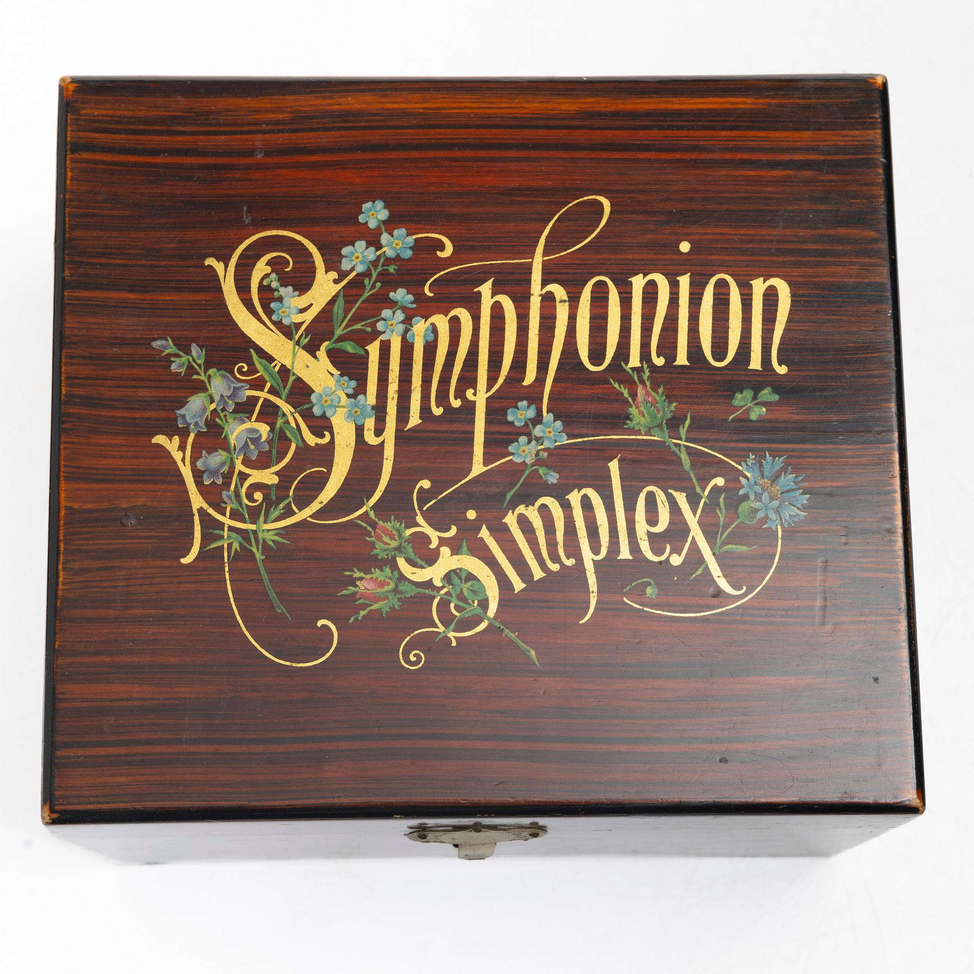 A music box, “Symphonion Simplex”, Germany, second half of the 19th century.