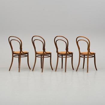 STOLAR, fyra stycken, cafémodell, 1900-talets början.