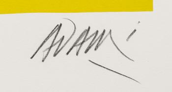 VALERIO ADAMI, serigraph, signed and numbered H.C.