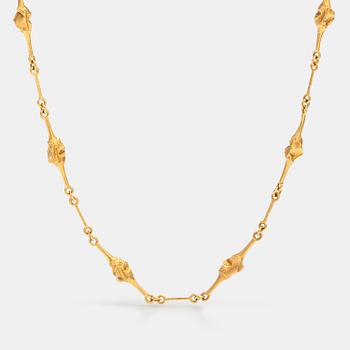 Björn Weckström, A 14K gold necklace "Nugget ". Lapponia 1997.