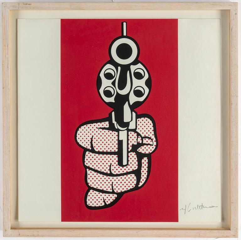 ROY LICHTENSTEIN, serigrafi, 1968, signerad med blyerts.