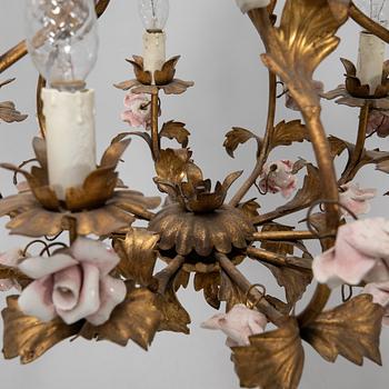Ceiling lamp Louis XV style, first half of the 20th century.