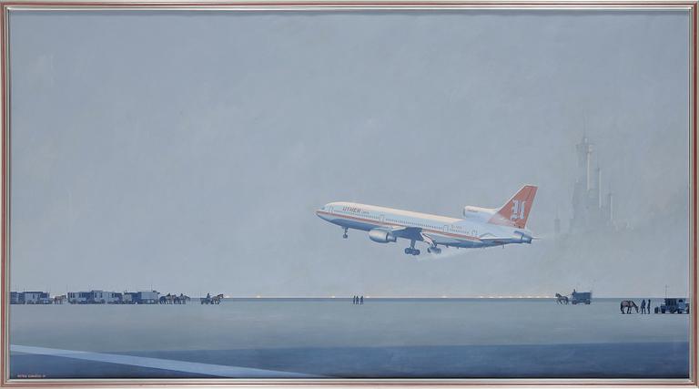 PETER CORNÉER, olja på duk. Signerad och daterad -91.