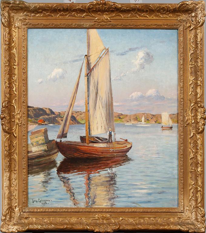 JOHAN ERICSON, olja på duk, signerad och daterad 1915.