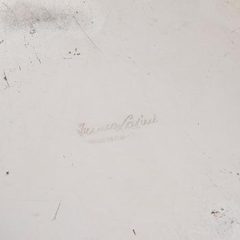 JÄÄPALA-ASTIA /SAMPPANJAJÄÄHDYTIN, hopeoitua metallia, Franco Lapini, Italia.