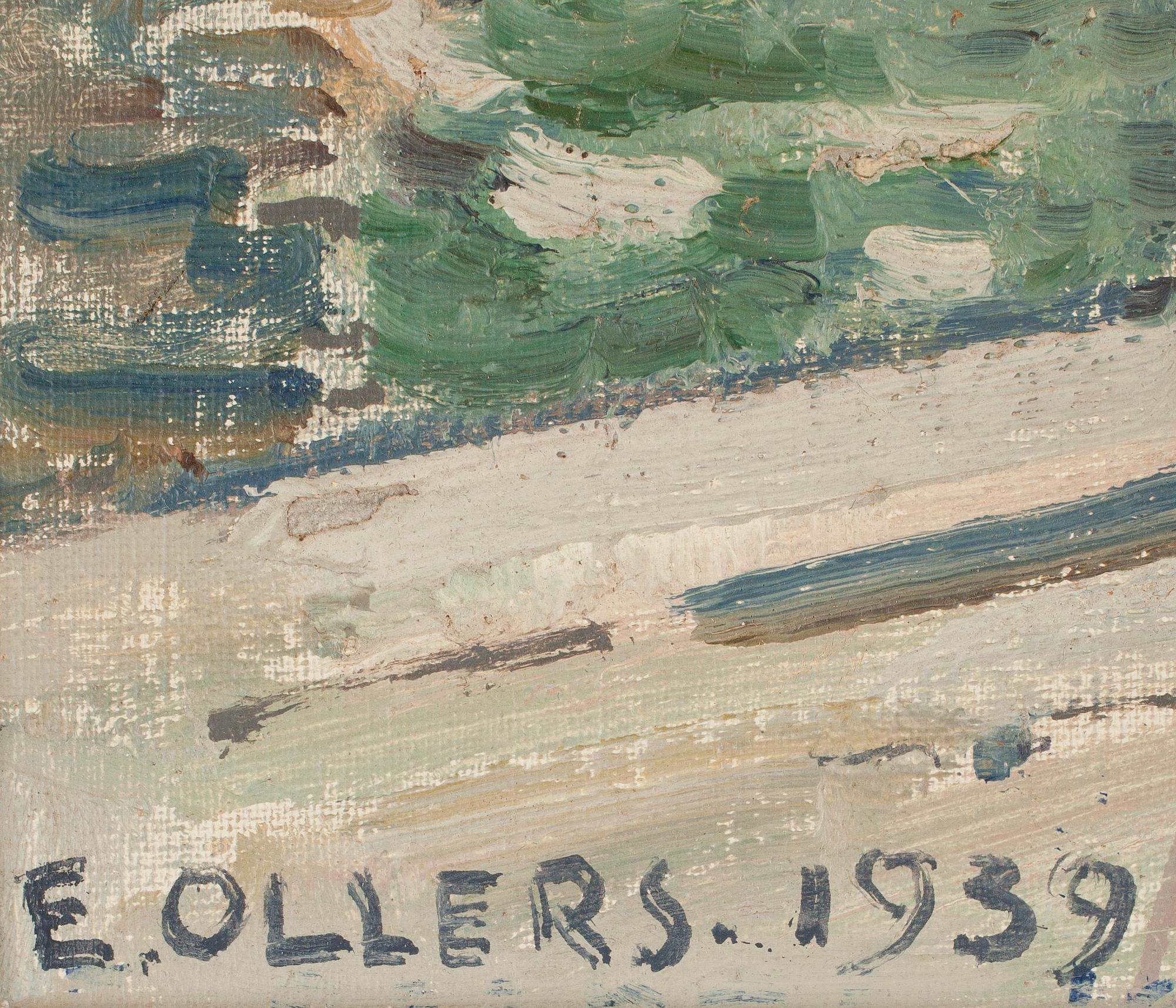 EDVIN OLLERS, olja på duk, signerad och daterad 1939.