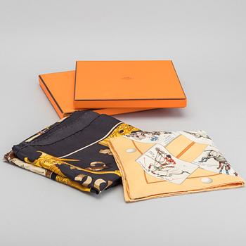 HERMES scarf och pochette.