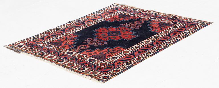 An antique Afshar rug, c 135 x 109 cm.