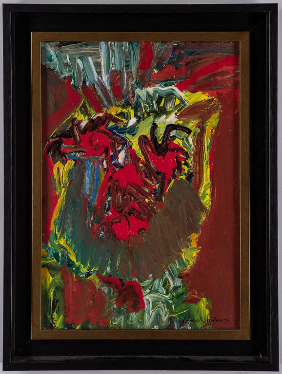 Bengt Lindström, acrylic on panel, signed.