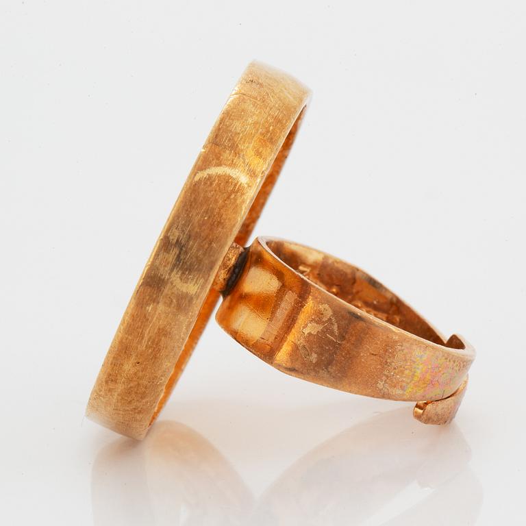 Jorma Laine ring förgylld brons.