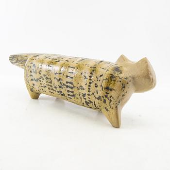 Lisa Larson, figurine of a cat from the series "Stora zoo" Gustavsberg.